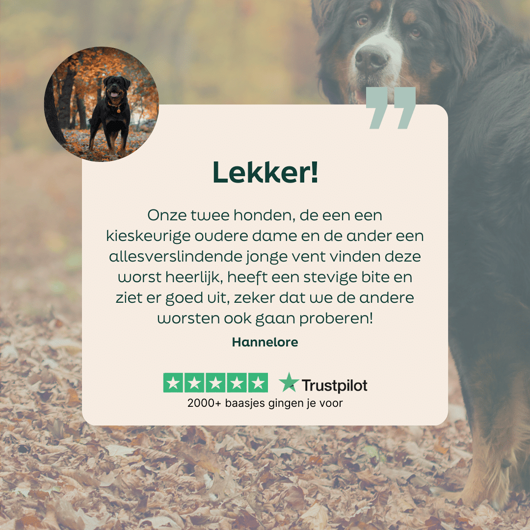 WOOOF Kip Worst Vers 5 sterren review over WOOOF kip worst vers