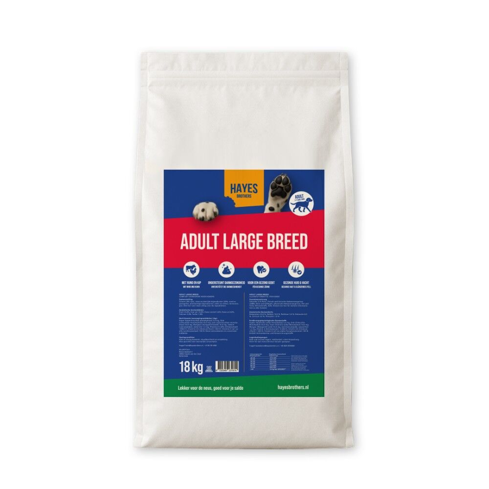 1 zak Hayes Brothers Adult large breed hondenbrokken