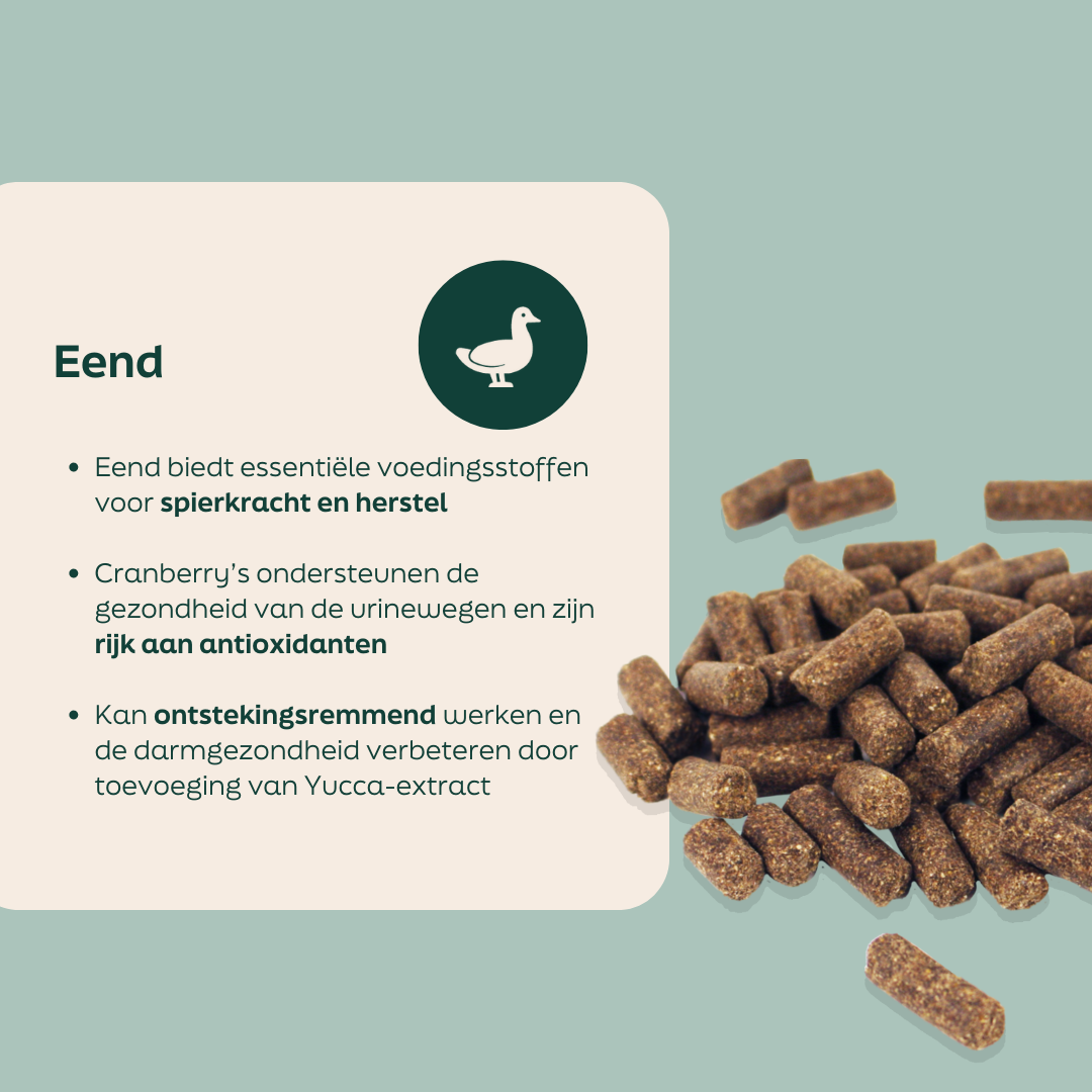 Ingrediënten in de WOOOF eend