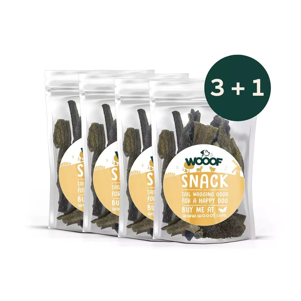 4 zakjes pens met 3+1 gratis