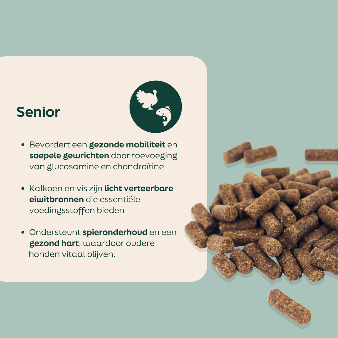Ingrediënten in de WOOOF senior