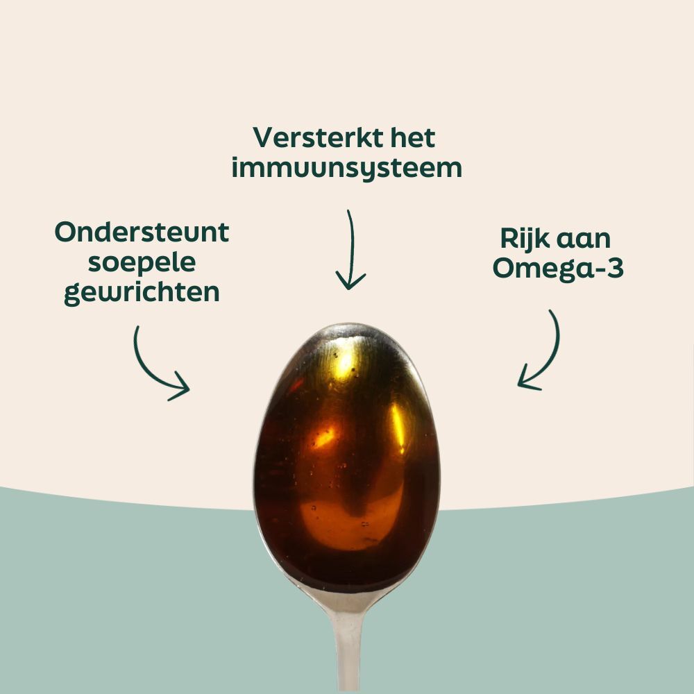 Voordelen van WOOOF zalm olie, rijk aan omega 3