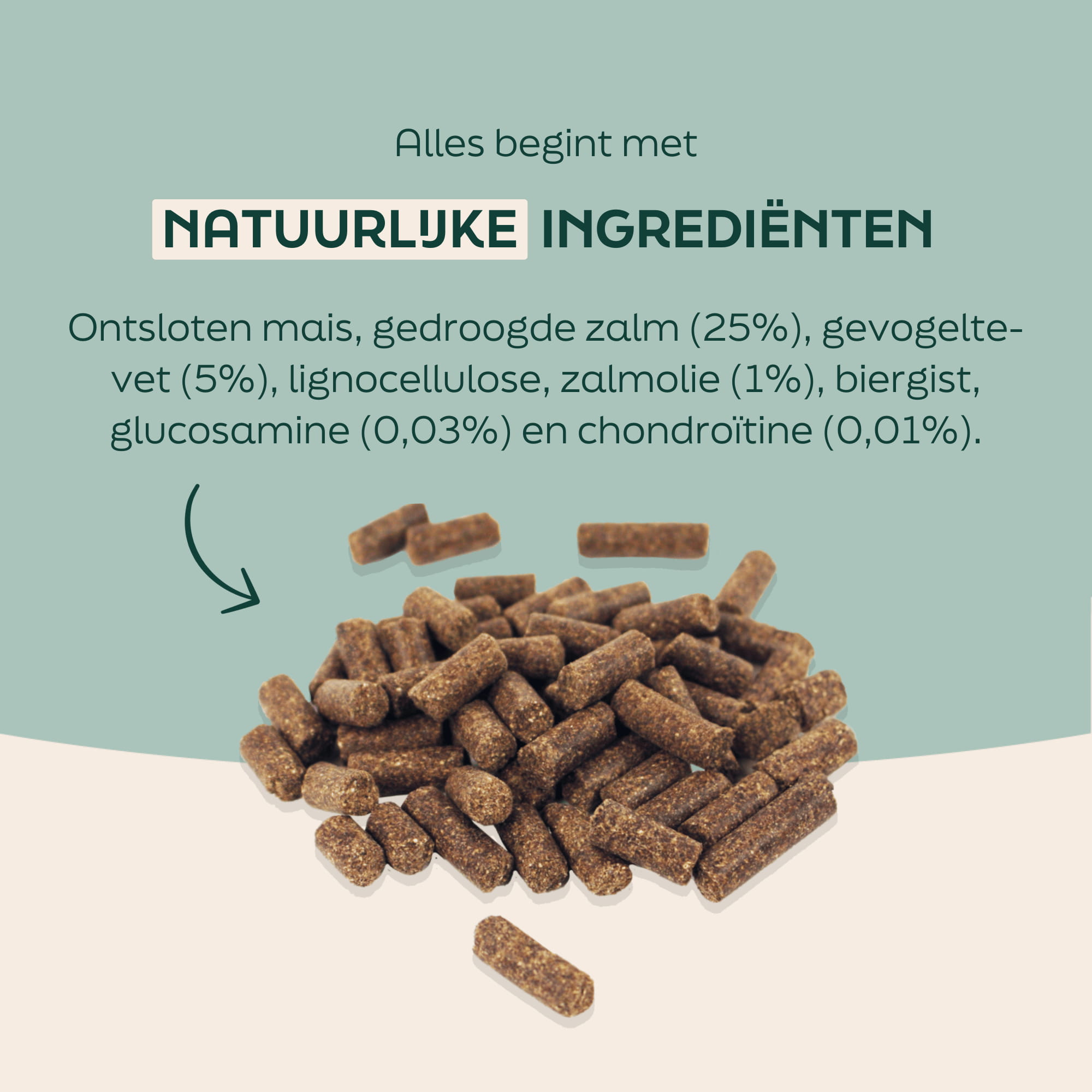 WOOOF Zalm hondenbrokken ingredienten