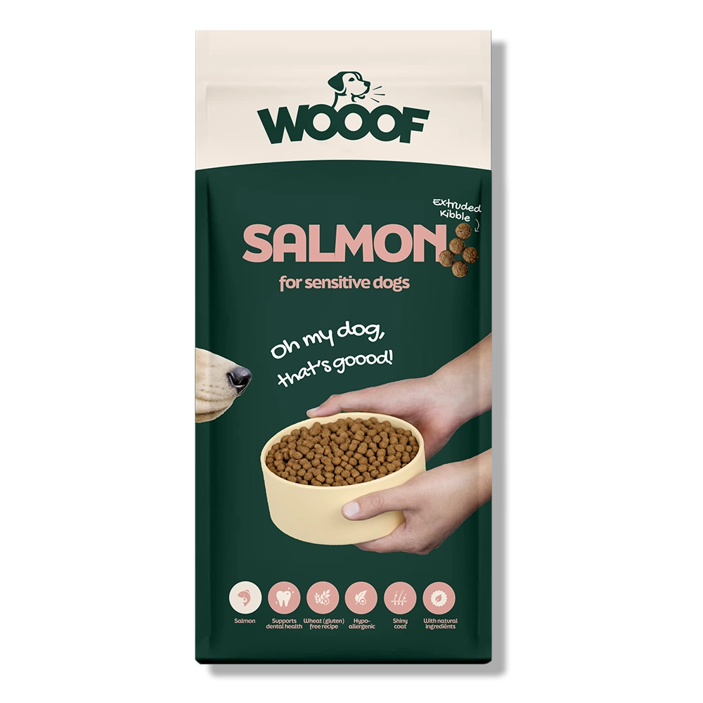 WOOOF Lachs Hundefutter - Knusprig 18kg