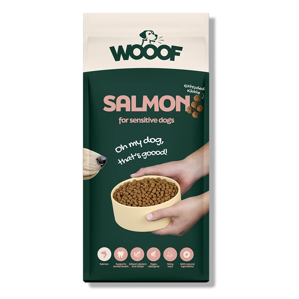 WOOOF Zalm Hondenvoer - Krokant