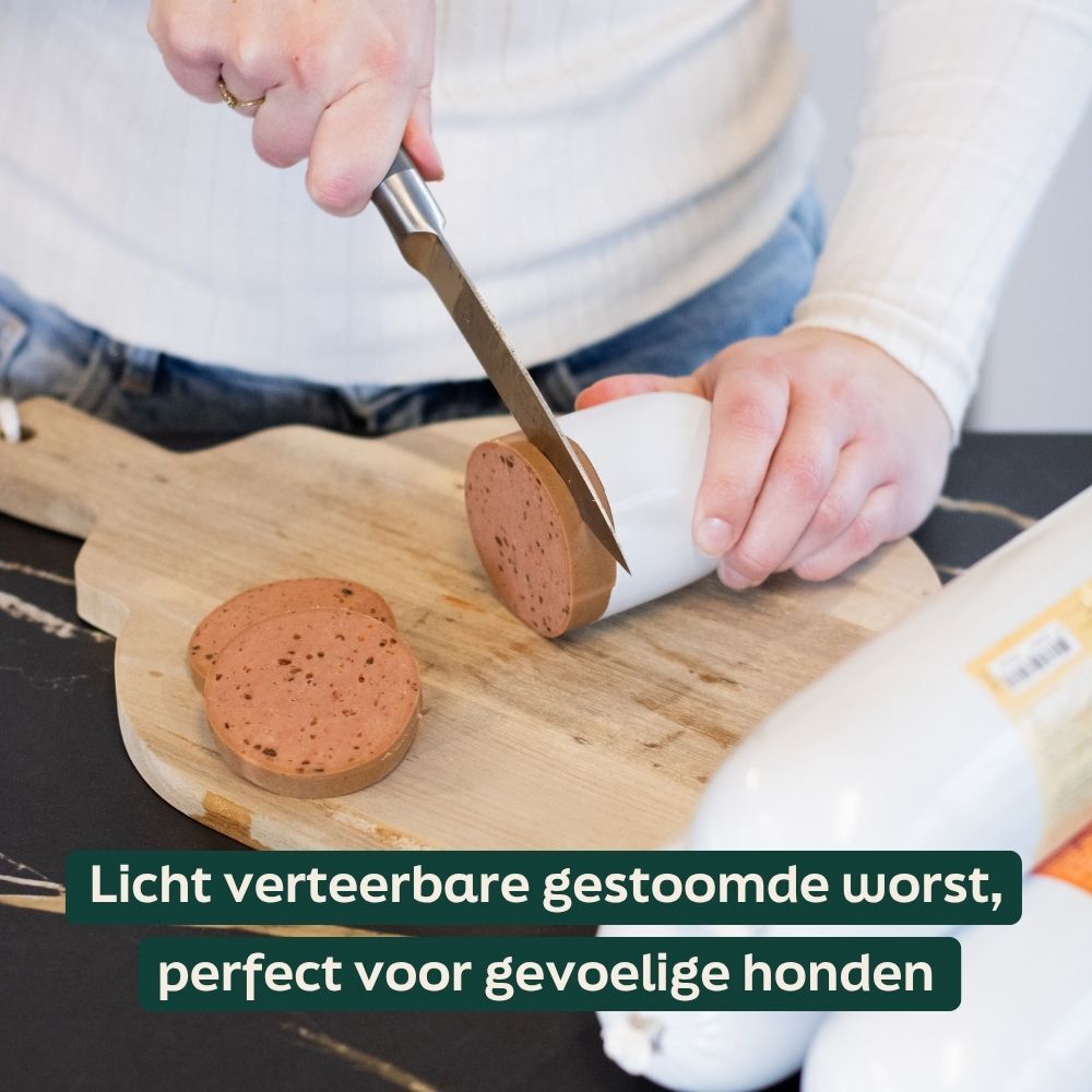 leverworst, gesneden, gekookte worst, voedsel, snijden