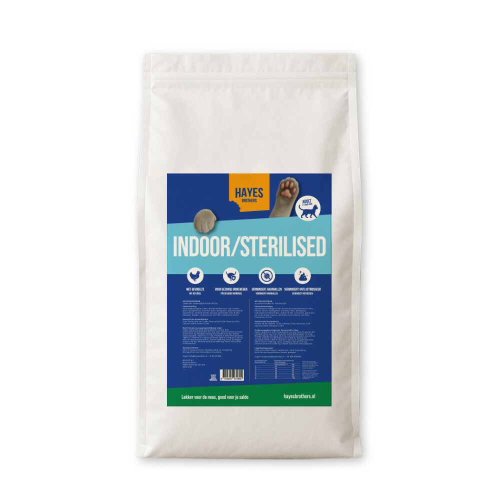 Sterilised | 7KG Hayes Brothers katten brokken Indoor/Sterilised