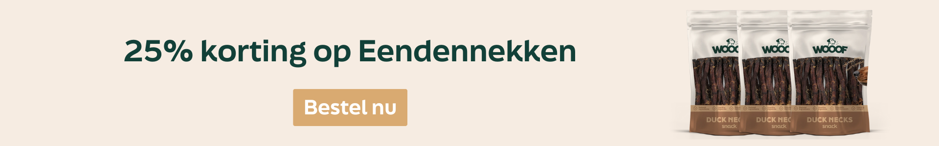 WOOOF aanbieding snacks