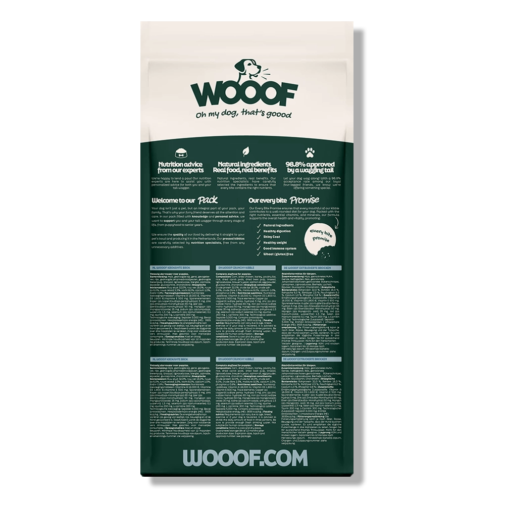 WOOOF Welpenfutter - Knusprig 18kg