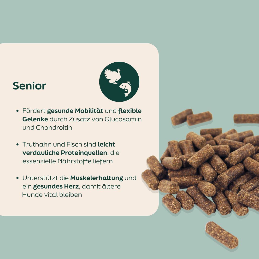 WOOOF Senior Hundefutter Zutaten in WOOOF senior