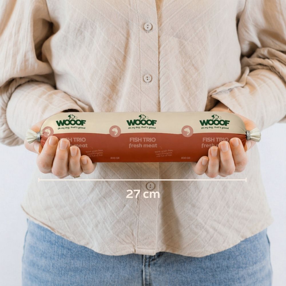 hondensnek, visdriehoek?, vers vlees, wrap, 800 g