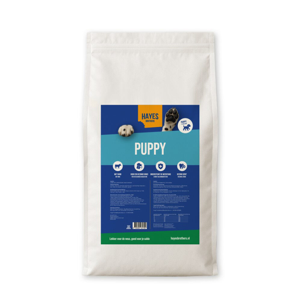 Hayes brothers puppy hondenvoer