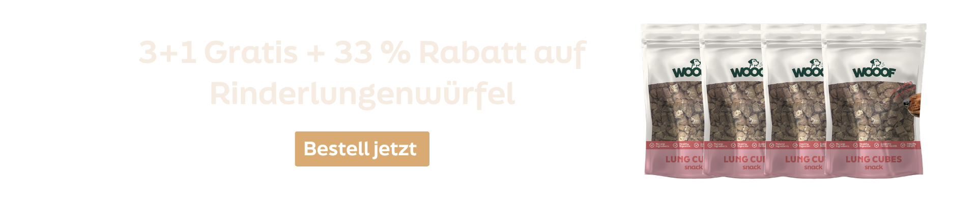 WOOOF aanbieding snacks