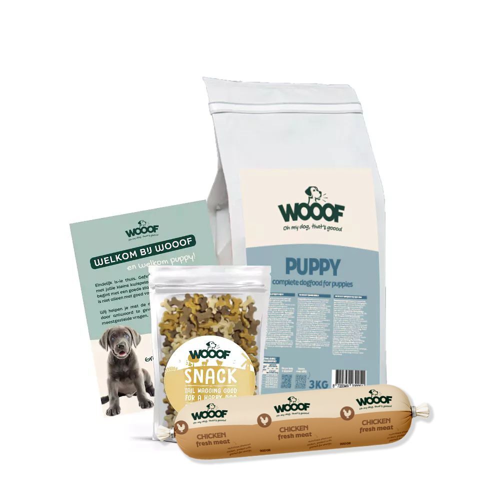WOOOF puppyvoer - Probeerpakket WOOOF probeer pakket puppy