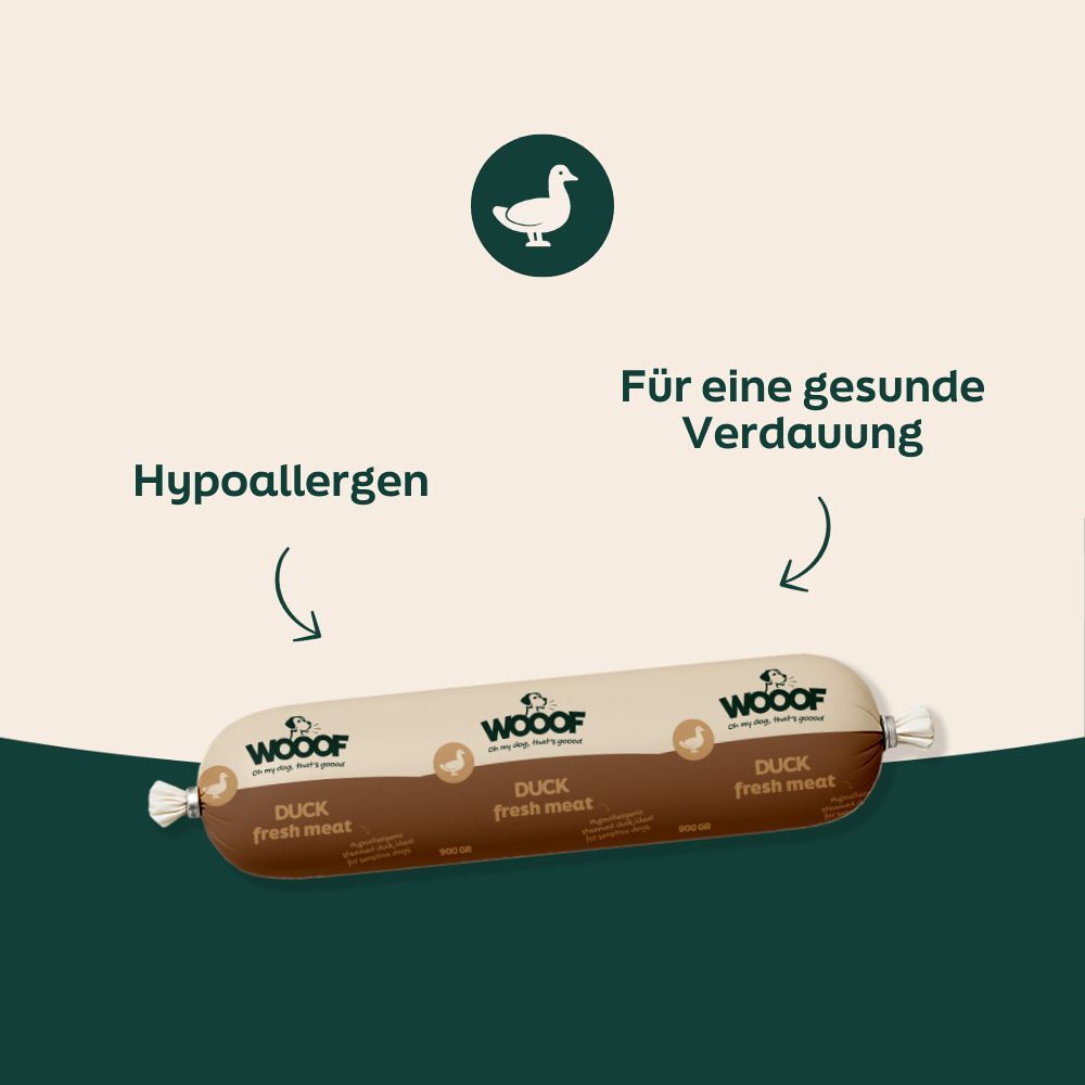 WOOOF Entenwurst frisch WOOOF Entenwurst frisch