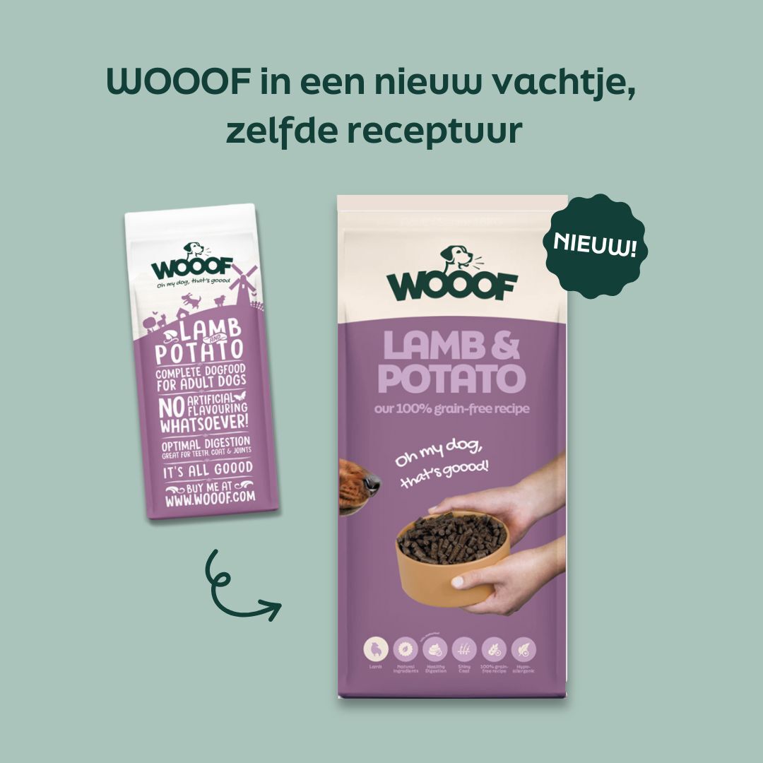 Graanvrij Hondenvoer Lam, Zoete aardappel, Munt: extra Smaakvol