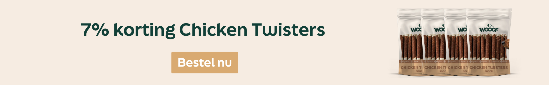 WOOOF aanbieding snacks