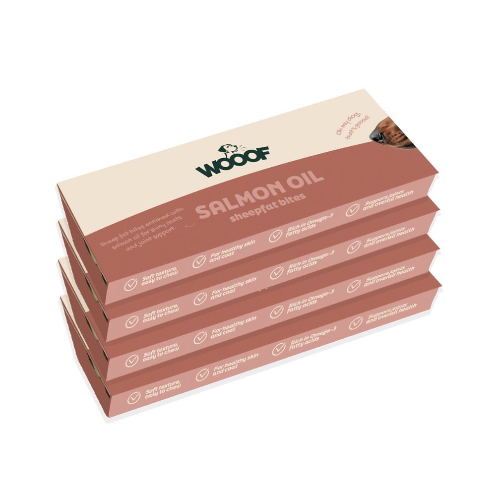 Schafsfett & Lachsöl Bites 3 Boxen WOOOF Schaffett-mit-Lachsöl-Bites