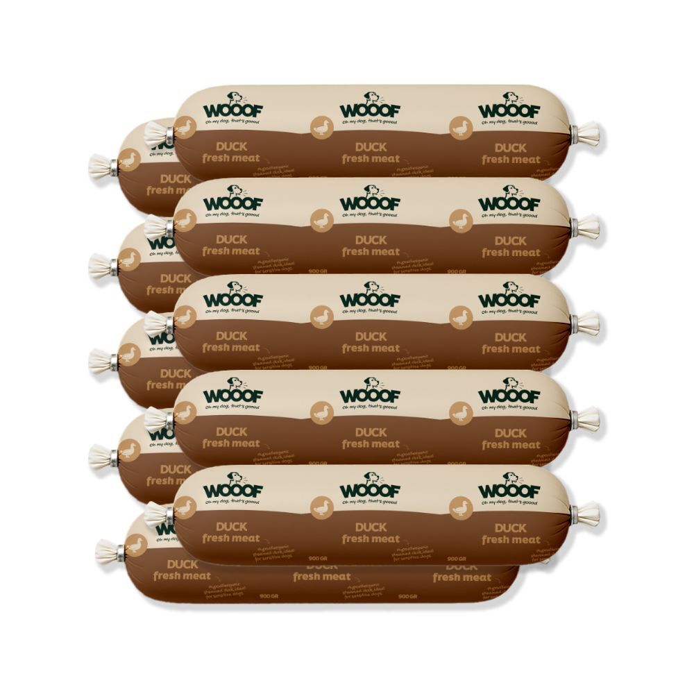 WOOOF Entenwurst frisch Ente Wurst 10er Pack 800 g