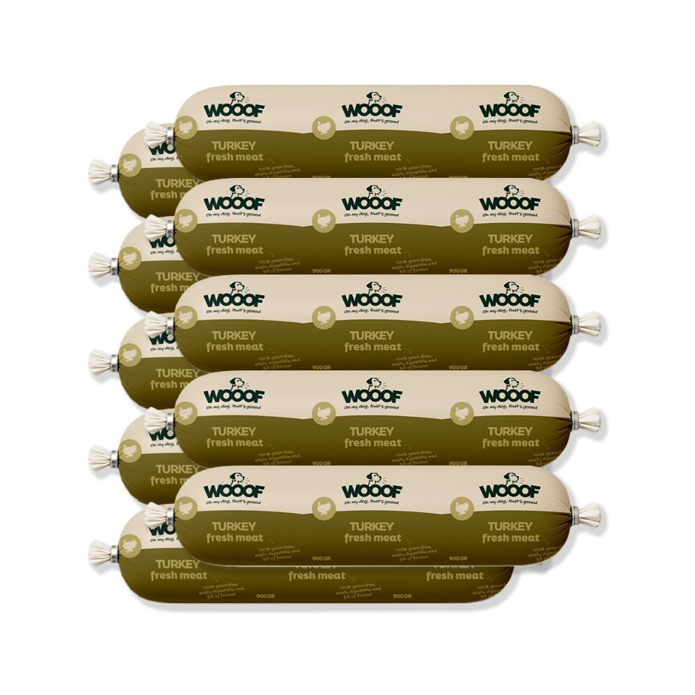 Truthahnwurst Frisch – Getreidefrei Pute Wurst 10er Pack 900 g