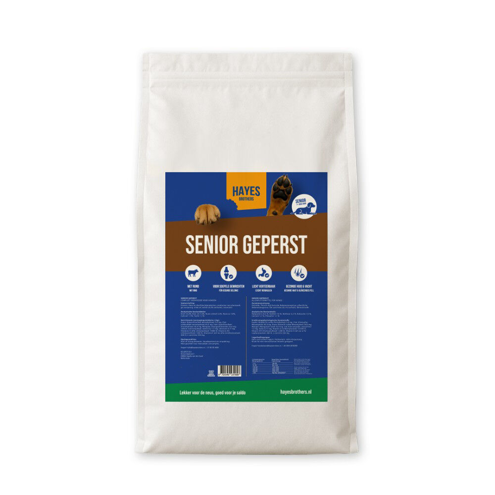 Senior Kaltgepresst | 18kg Hayes brothers senior geperst hondenbrokken
