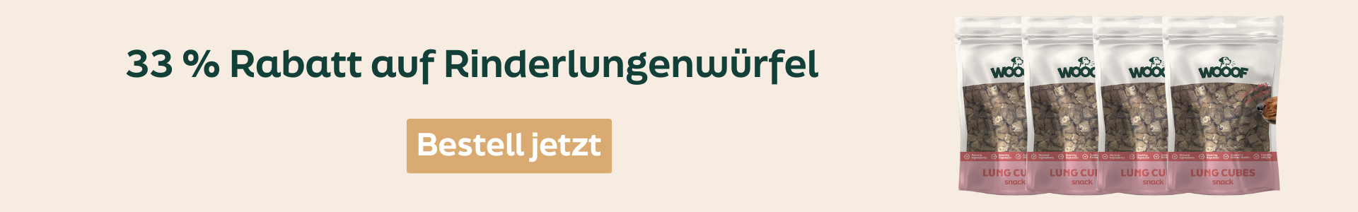 WOOOF aanbieding snacks
