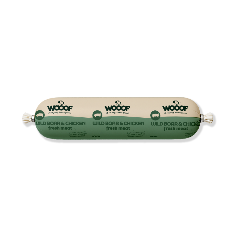 WOOOF Wildschwein & Hühnerwurst Frisch Wildschwein/Huhn Wurst 900 g
