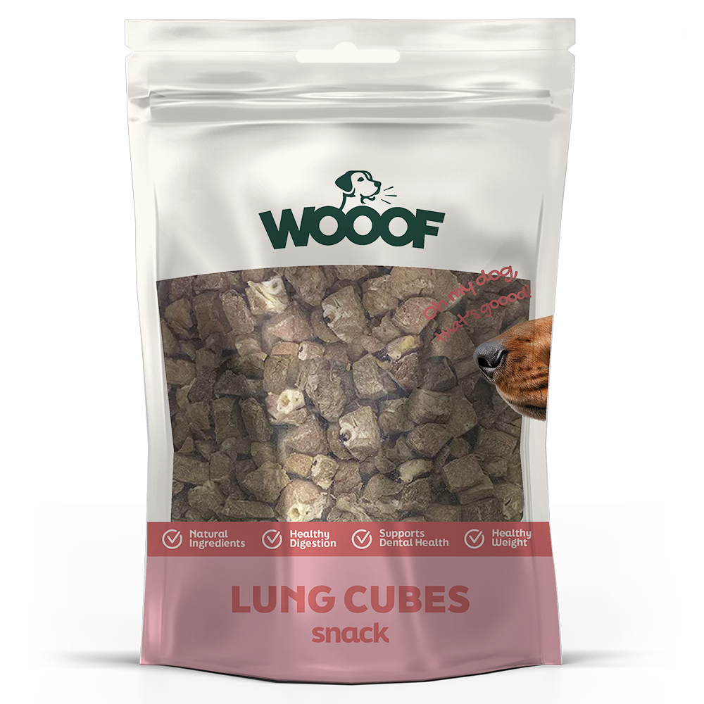 WOOOF Rinderlunge Würfel Hundelungenwürfel wooof snack