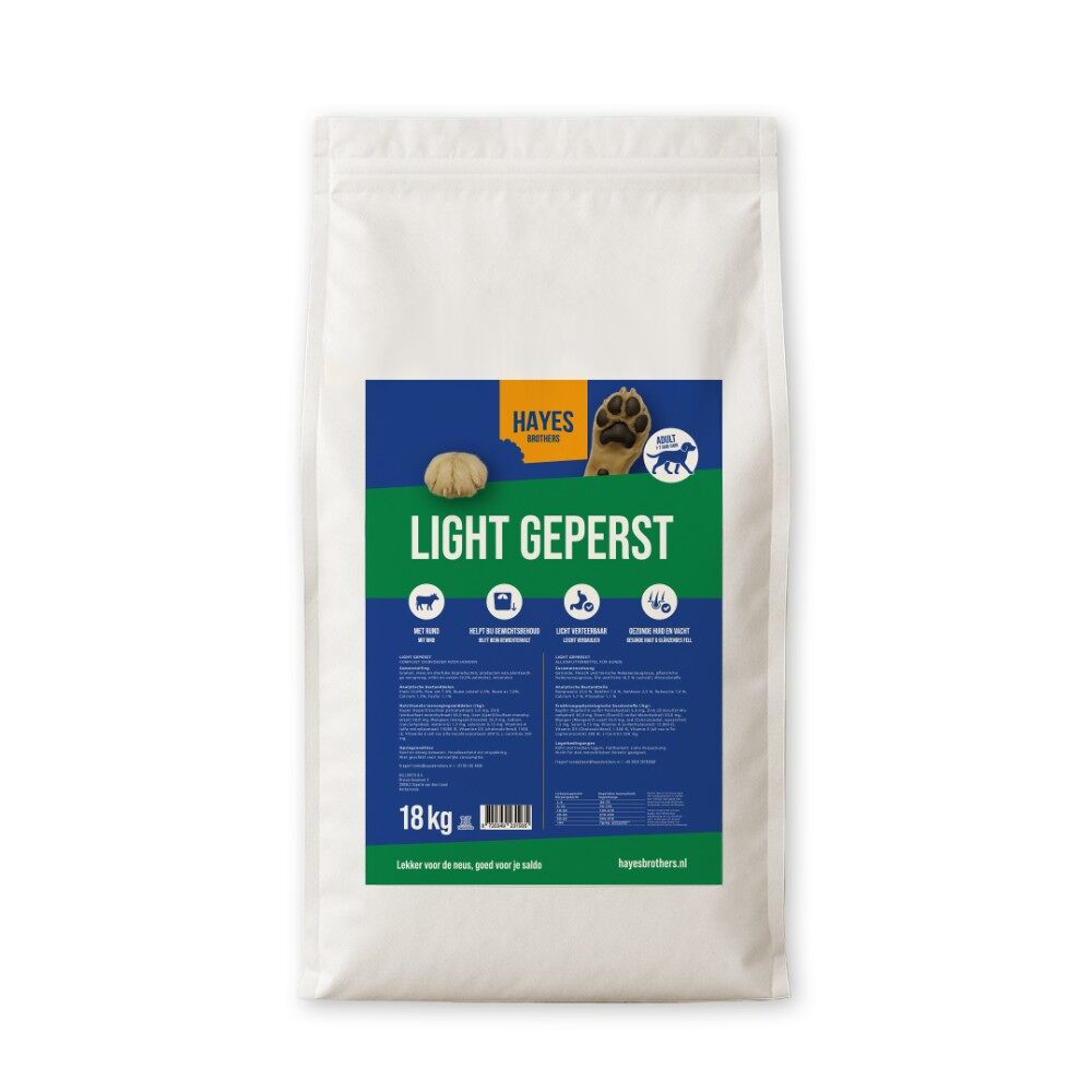 Light Kaltgepresst | 18kg 1 Sack Hayes Brothers Light Gepresstes Hundefutter