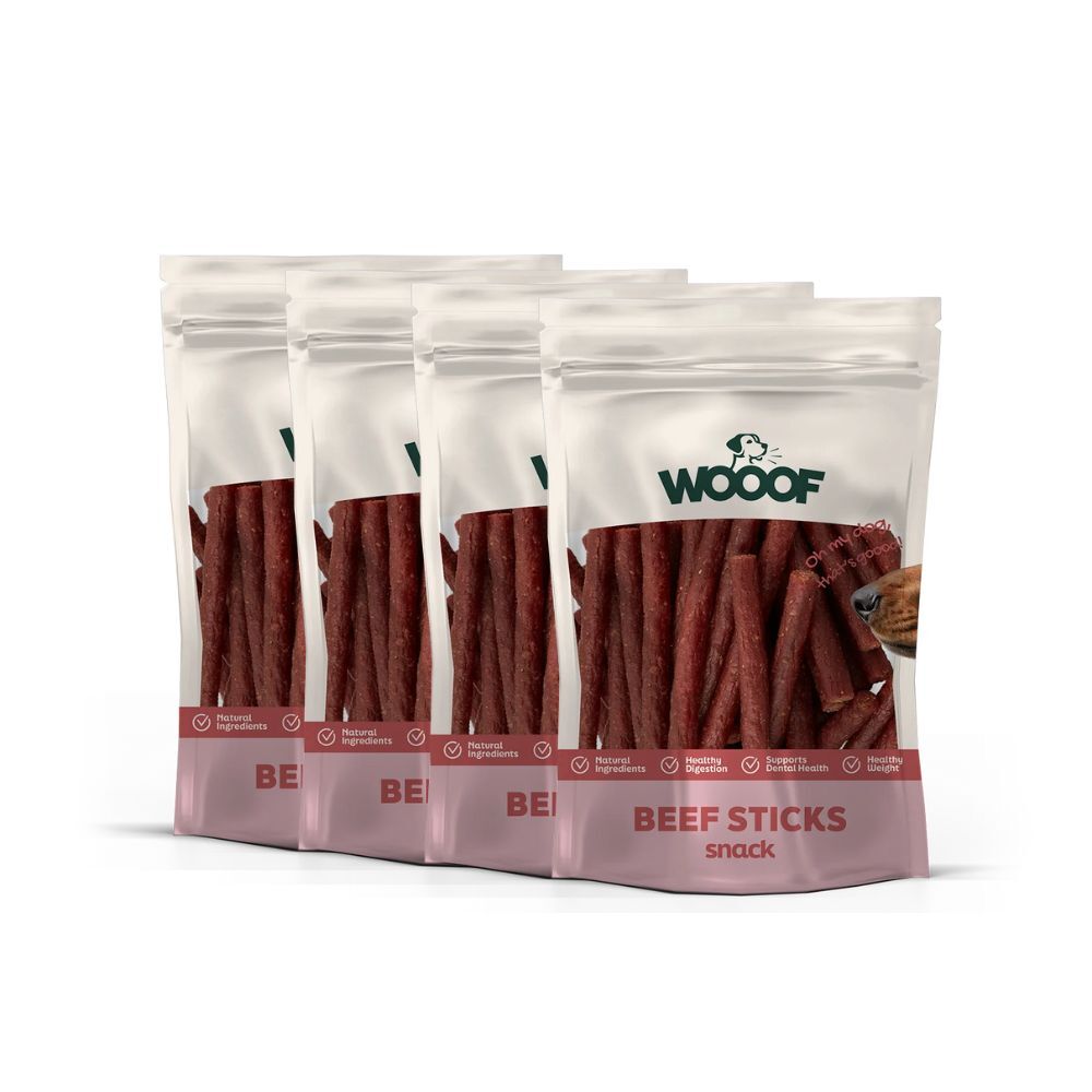 4 zakjes beefsticks rund snacks