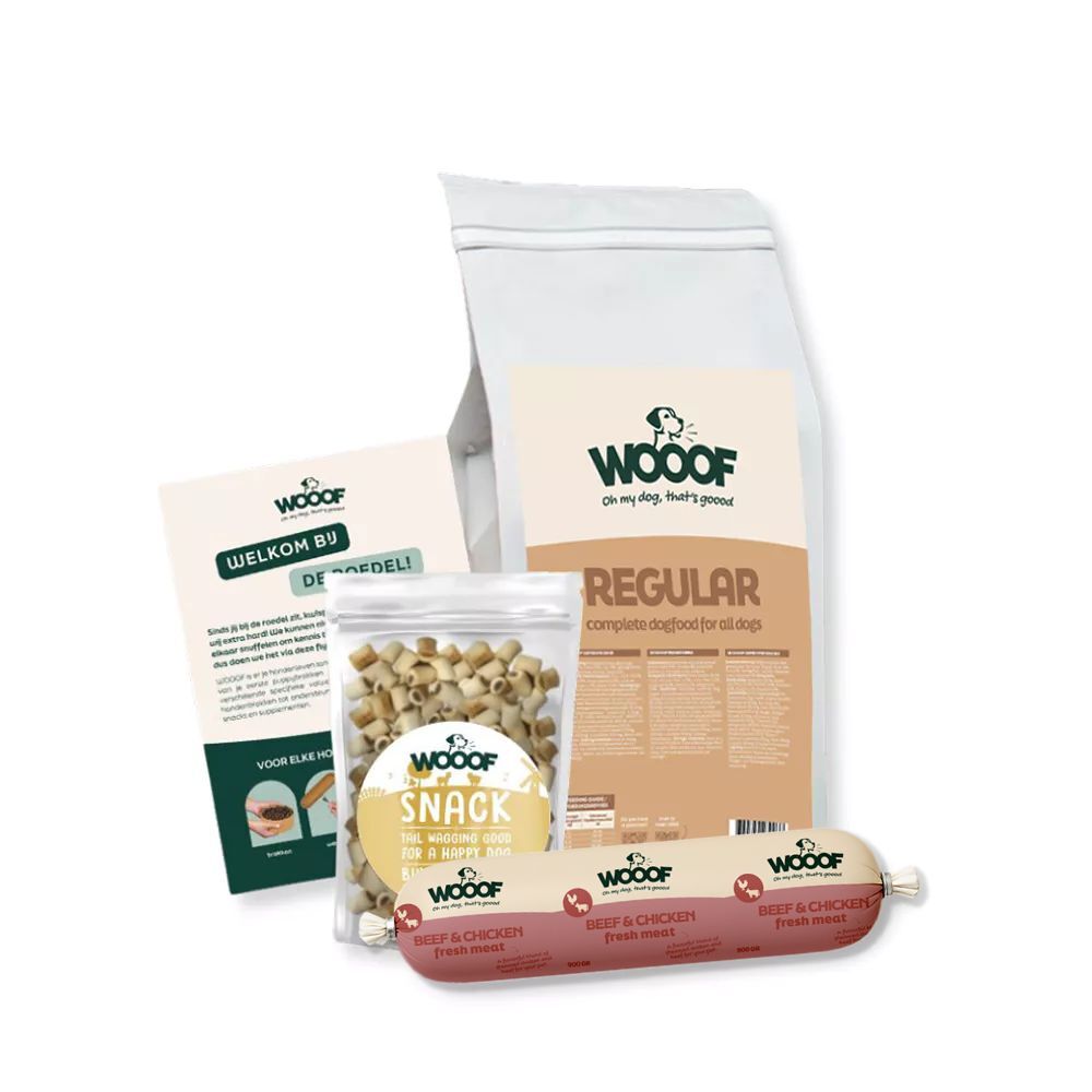 WOOOF regular - Probeerpakket WOOOF probeerpakket regular