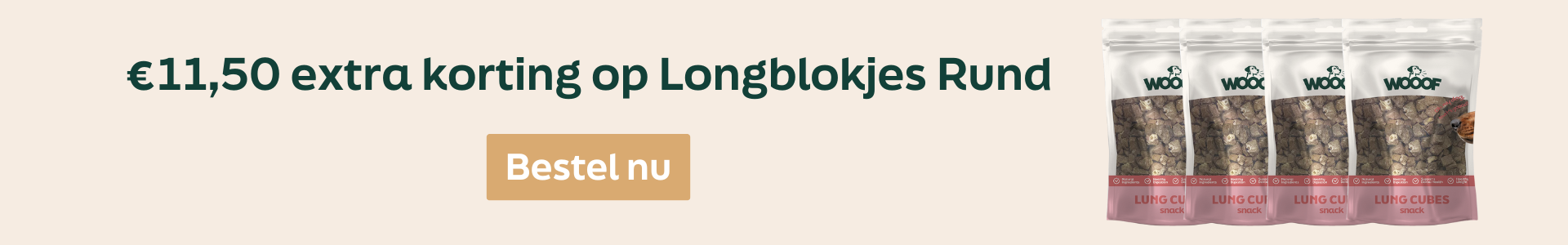 WOOOF aanbieding snacks