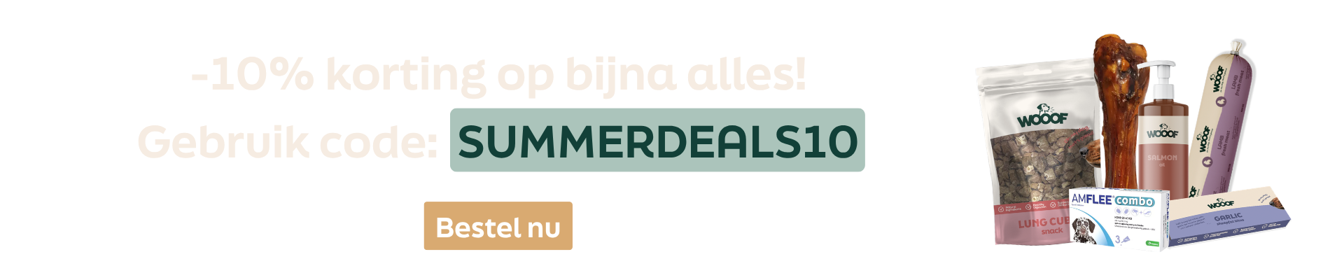 WOOOF aanbieding snacks