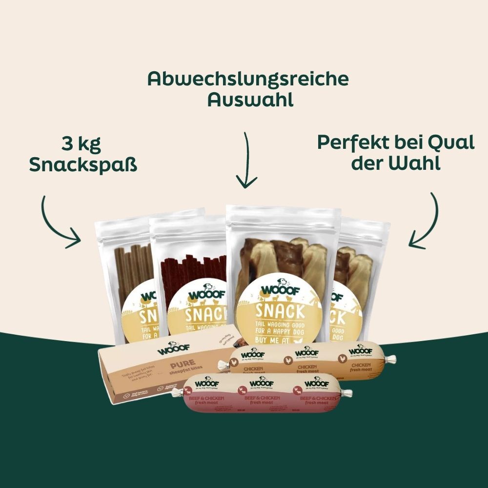 snacks, dog treats, sticks, assorted flavors, packaging