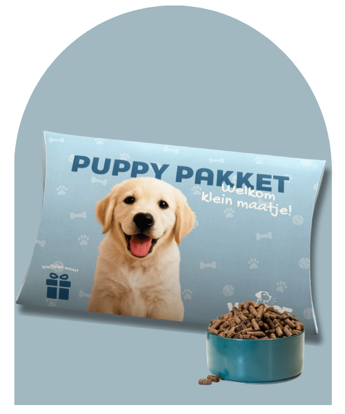 Probeer wooof Puppy met ons puppypakket