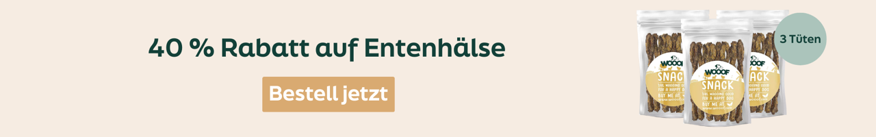 WOOOF aanbieding snacks