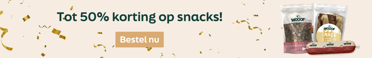WOOOF aanbieding snacks