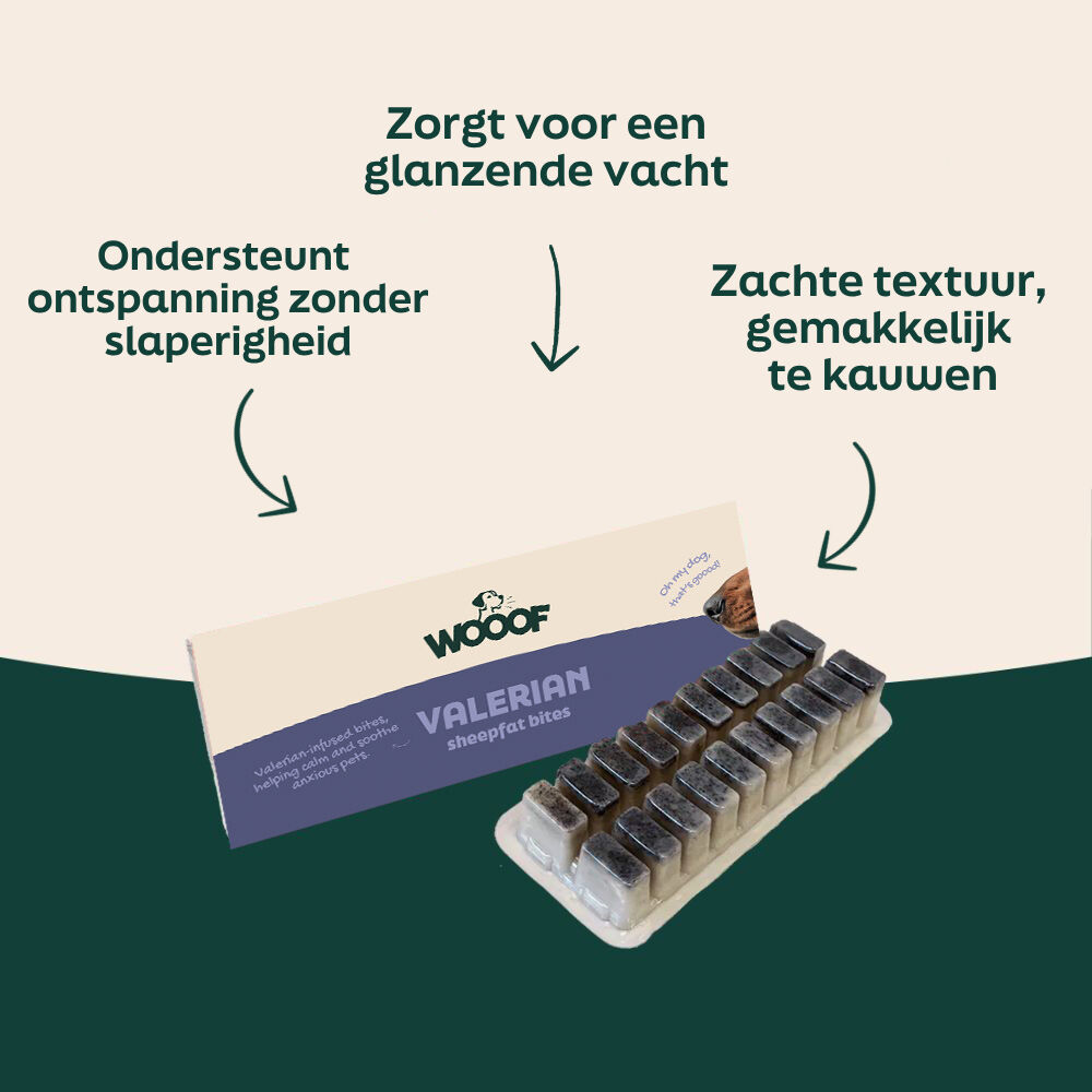 schapenvetbeet, traktaten, valeriaan, kauwbaar, verpakking