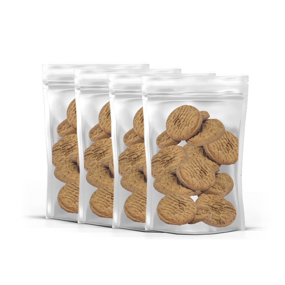 4 zakjes snack large koekjes
