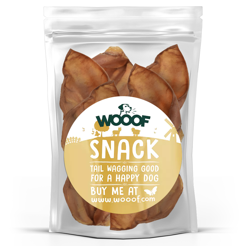 WOOOF Varkensoren varkensoren wooof gedroogde snack voor honden