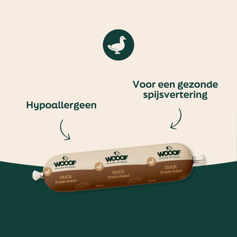 Hypoallergeen Worstenpakket eend worst USP afbeelding